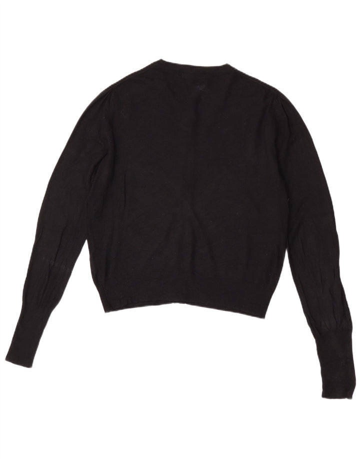 Marks & Spencer Γυναικείο πουλόβερ με ζακέτα UK 10 Small Black