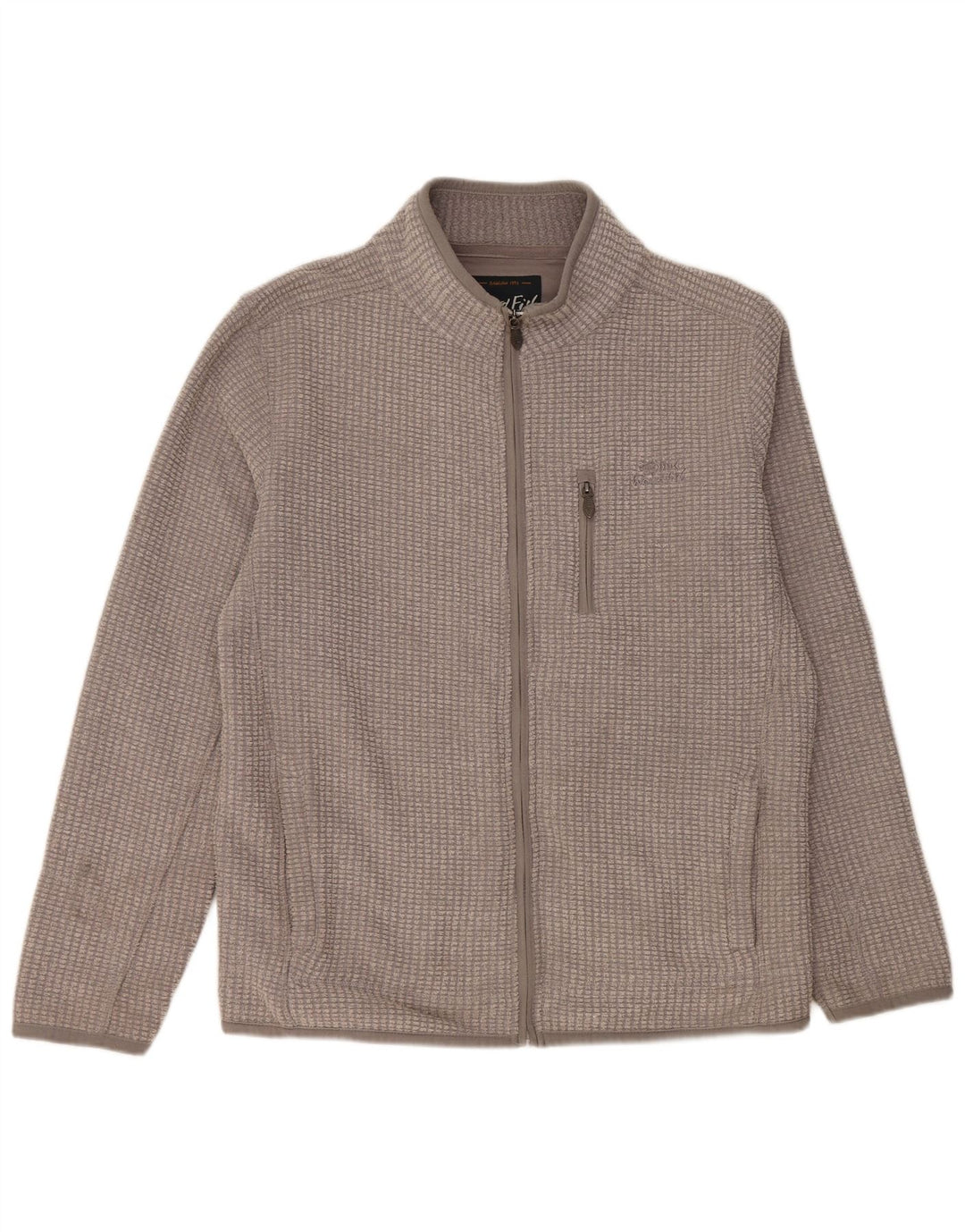 WEIRD FISH Ανδρικό Fleece Jacket UK 40 Large Grey Polyester