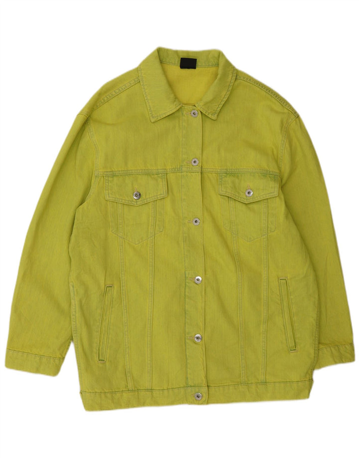 TWINSET Γυναικείο υπερμεγέθη τζιν μπουφάν UK 10 Μικρό πράσινο βαμβακερό μοντέρνο