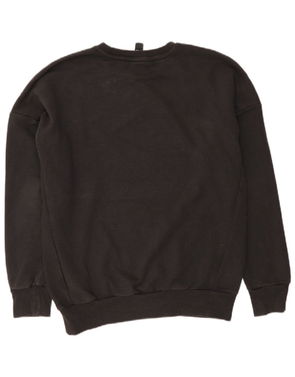 Γυναικείο Φούτερ Adidas Graphic Jumper UK 14 Μεσαίο μαύρο βαμβακερό