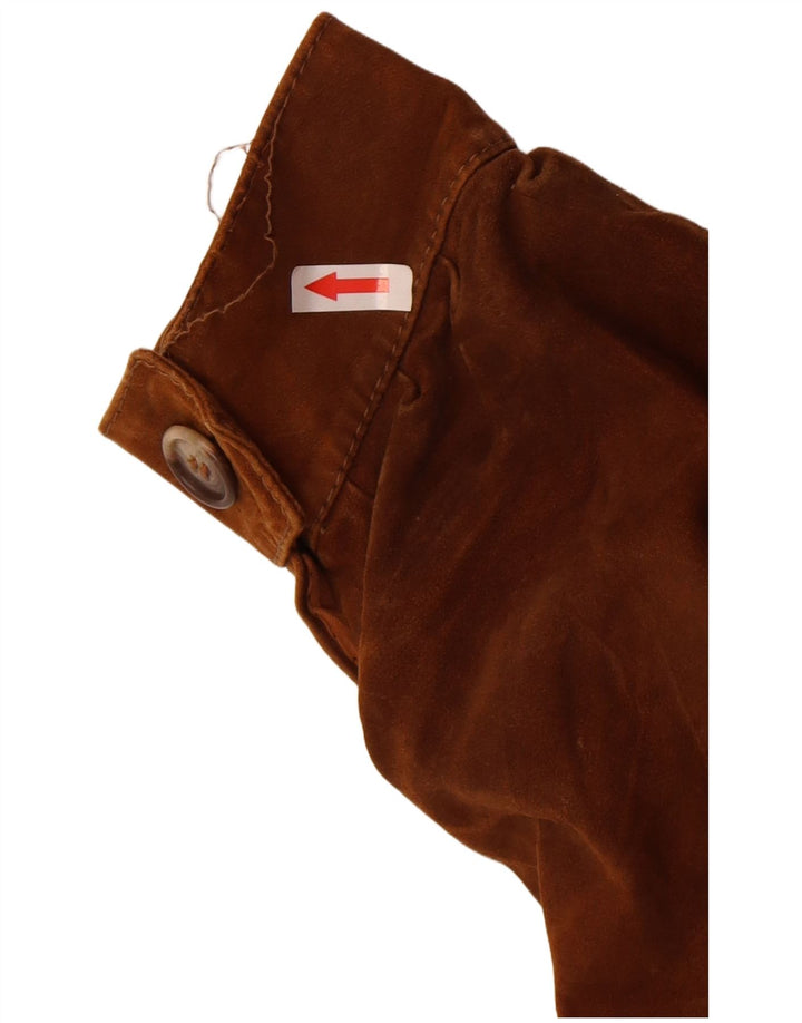 Vintage Ανδρικό Suede Jacket IT 54 2XL Καφέ Δερμάτινο