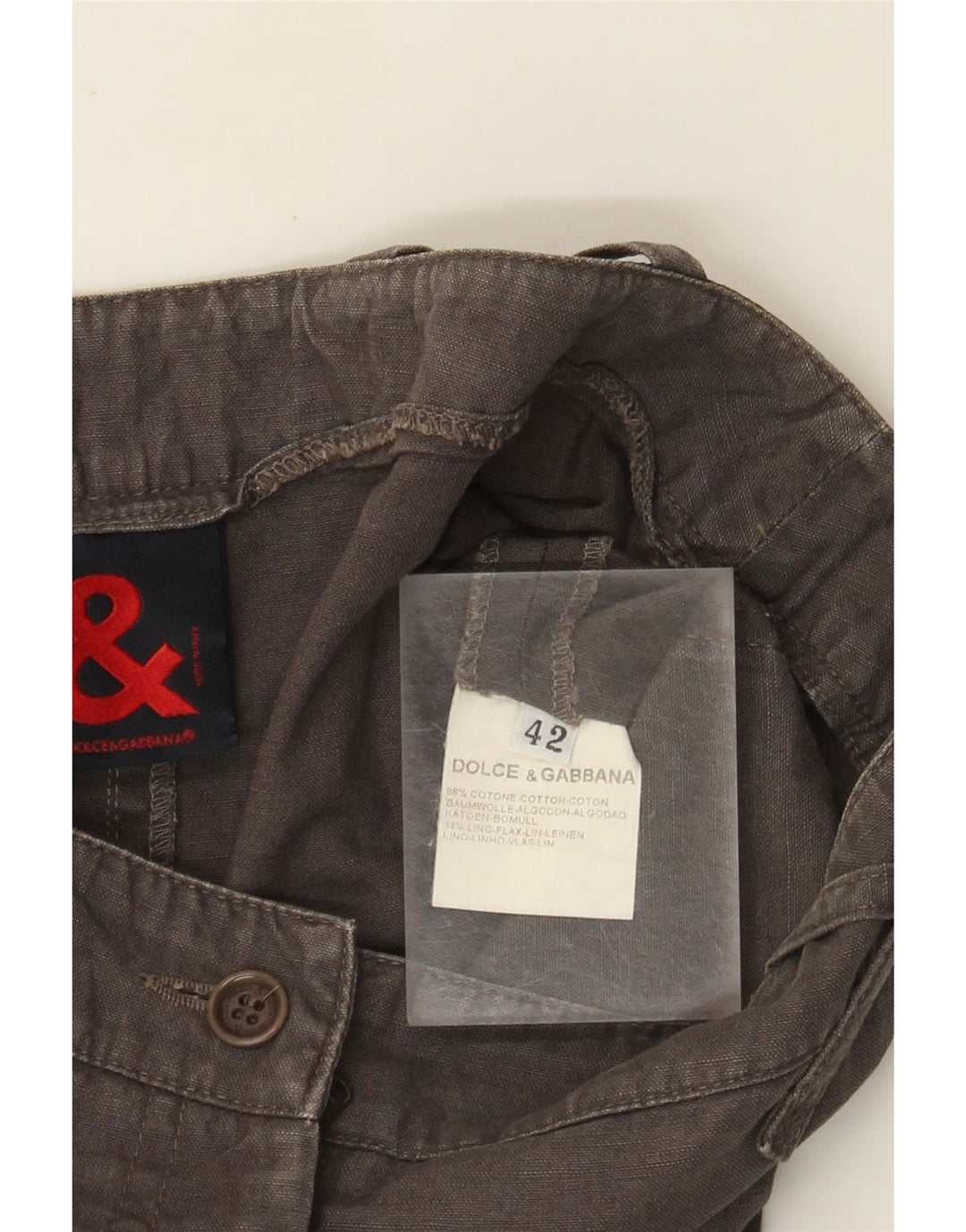 Dolce & Gabbana γυναικεία φούστα σε γραμμή Α IT 42 Medium W28 Χακί βαμβακερό