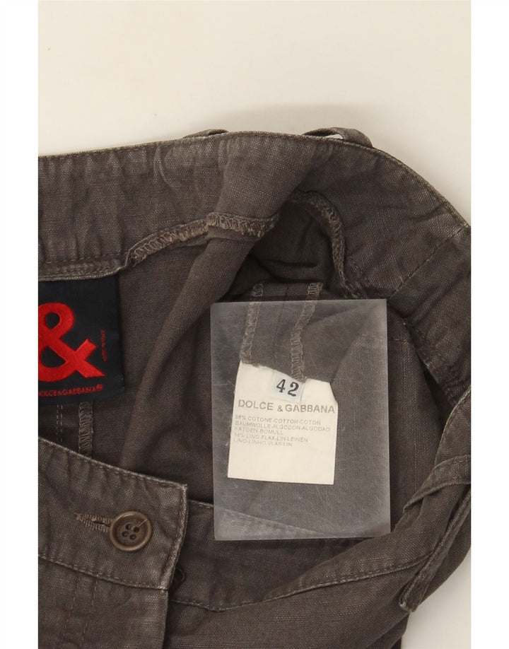 Dolce & Gabbana γυναικεία φούστα σε γραμμή Α IT 42 Medium W28 Χακί βαμβακερό