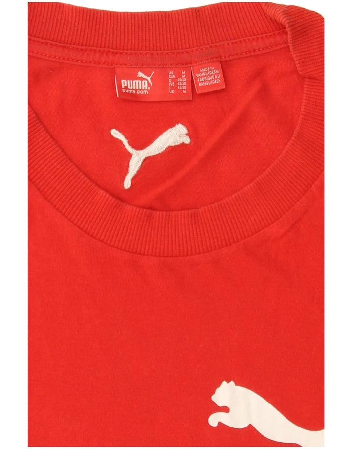 Ανδρικό γραφικό μπλουζάκι PUMA Top Medium Red