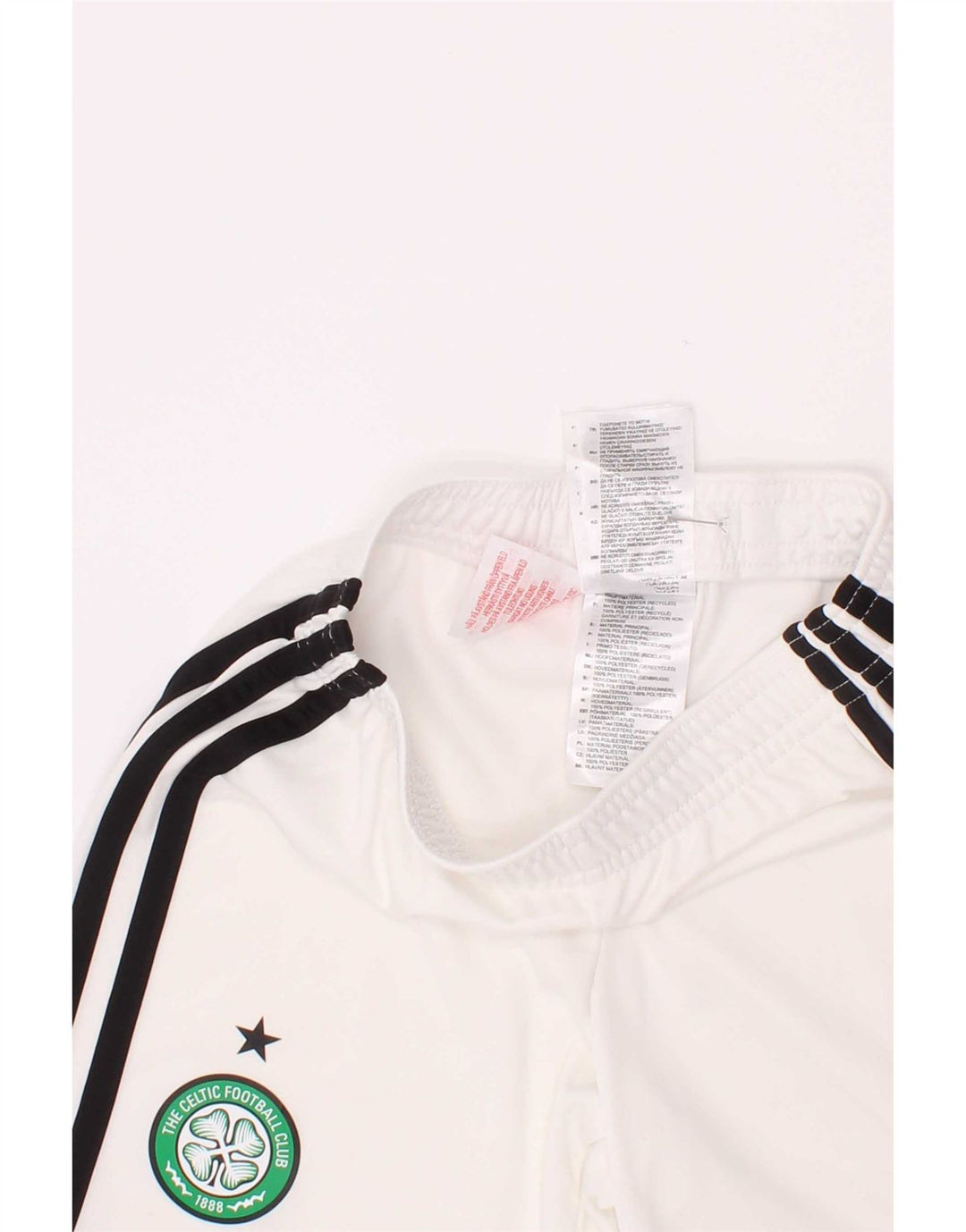 Αθλητικά σορτς Adidas Boys Boston Celtics 5-6 ετών από λευκό πολυεστέρα