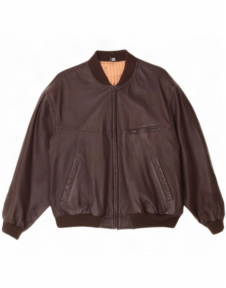 Vintage Ανδρικό Δερμάτινο Μπουφάν UK 42 XL Καφέ