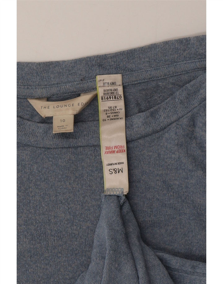 MARKS & SPENCER Γυναικείο μπλουζάκι με λαιμόκοψη μεγάλου μεγέθους UK 10 Small Blue