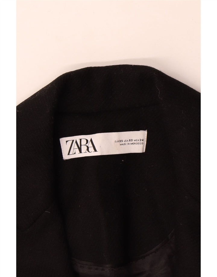 Zara Γυναικείο Πανωφόρι UK 6 XS Μαύρο Πολυεστέρας