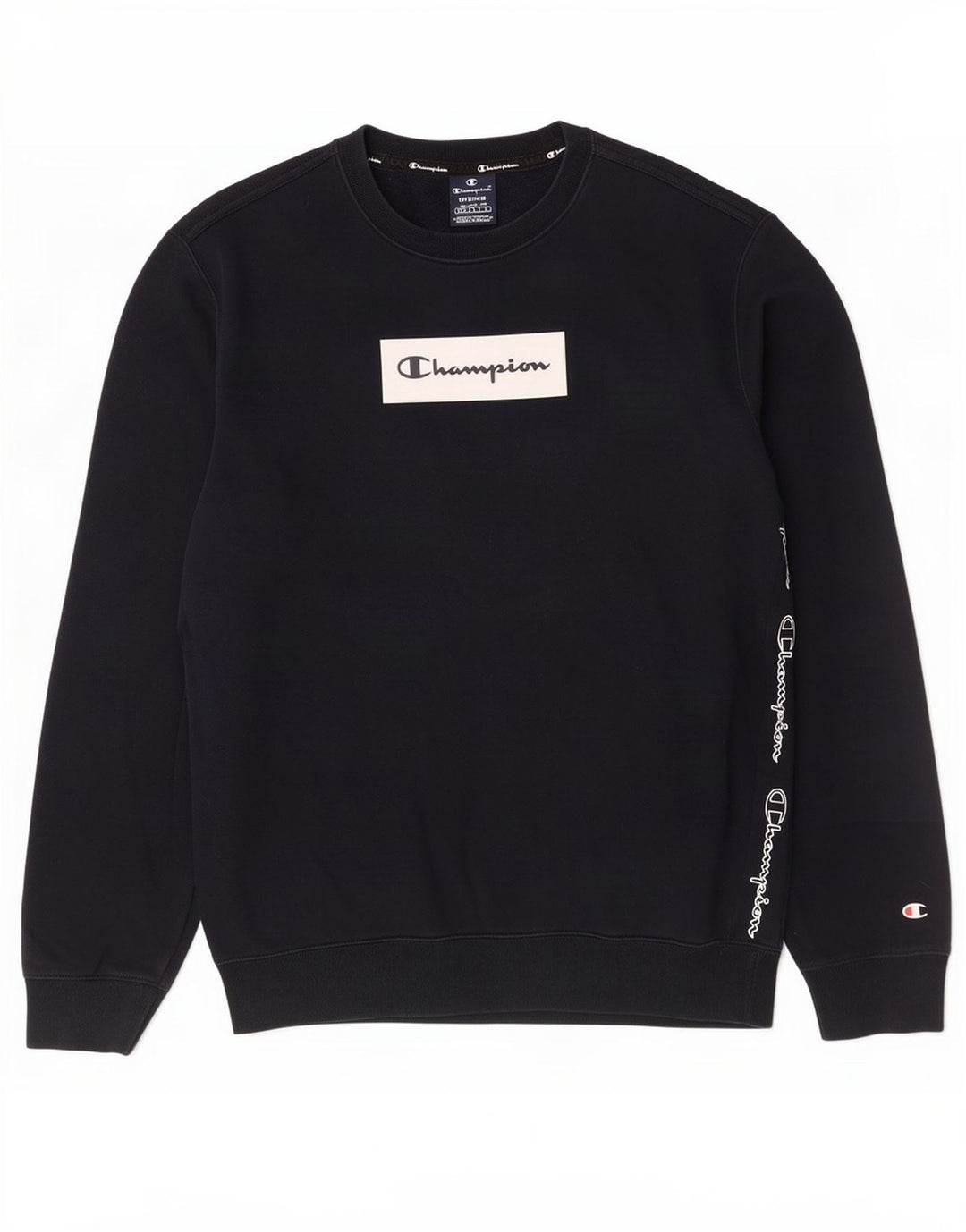 Ανδρικό γραφικό φούτερ Champion Jumper Medium Navy Blue Cotton