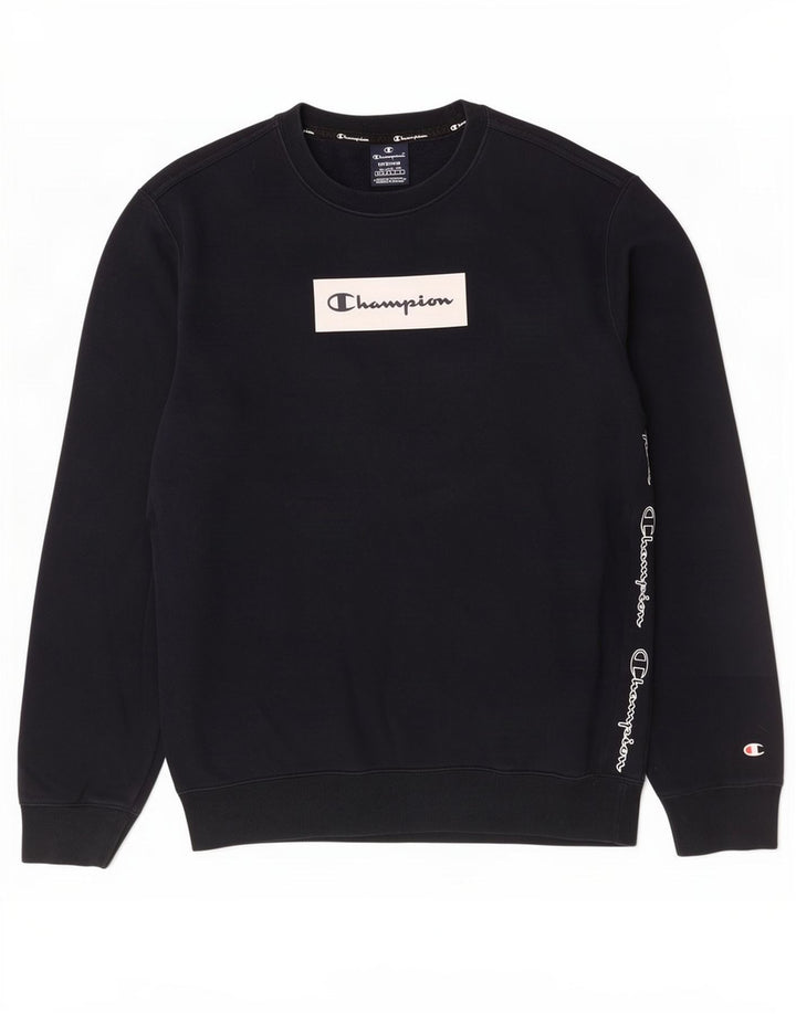 Ανδρικό γραφικό φούτερ Champion Jumper Medium Navy Blue Cotton