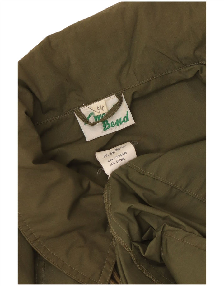 Vintage Ανδρικό Μπουφάν Windbreaker IT 54 2XL Khaki Polyester