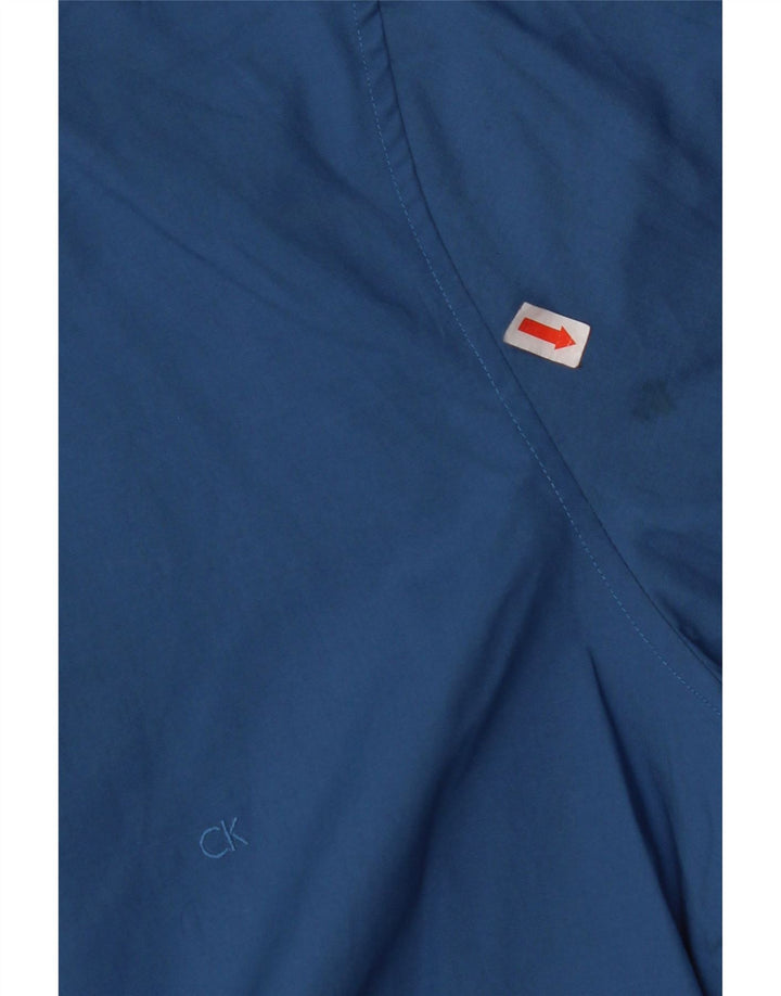 CALVIN KLEIN Ανδρικό πουκάμισο Slim Fit Μέγεθος 38 15 Μεσαίο Μπλε βαμβακερό