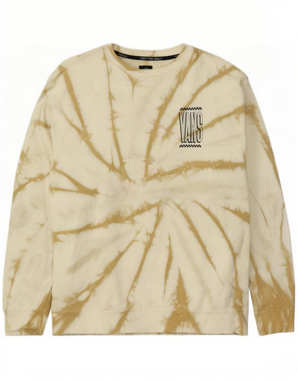 Ανδρικό γραφικό φούτερ Vans Jumper Large Off White Tie Dye Cotton