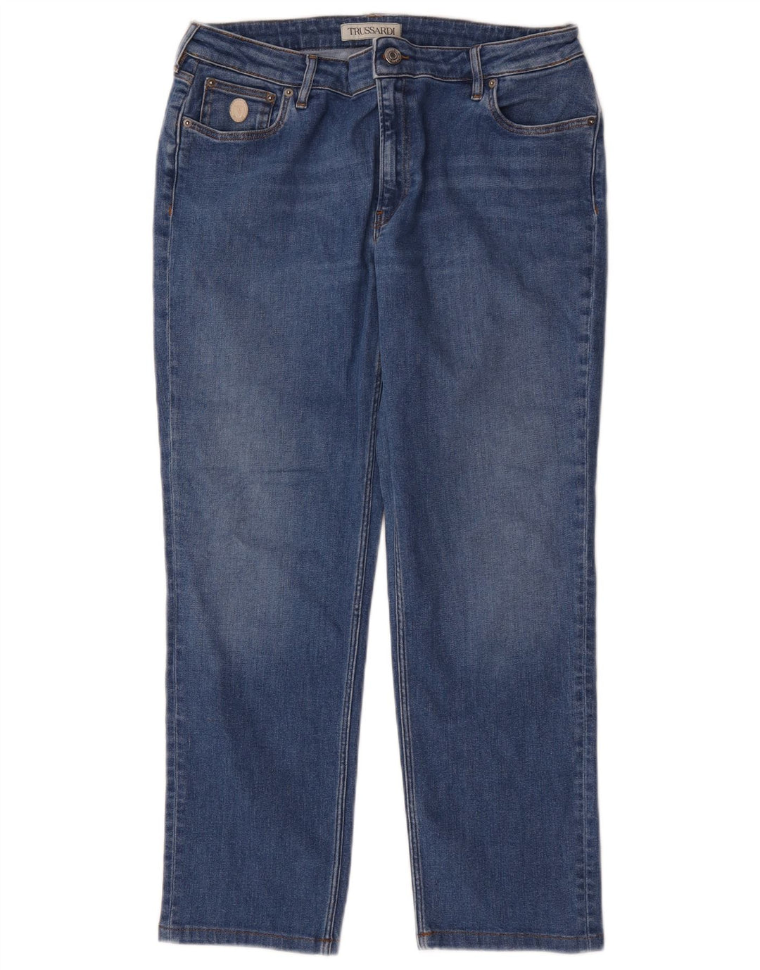 Γυναικείο τζιν Trussardi ίσιο W35 L26 Μπλε βαμβακερό