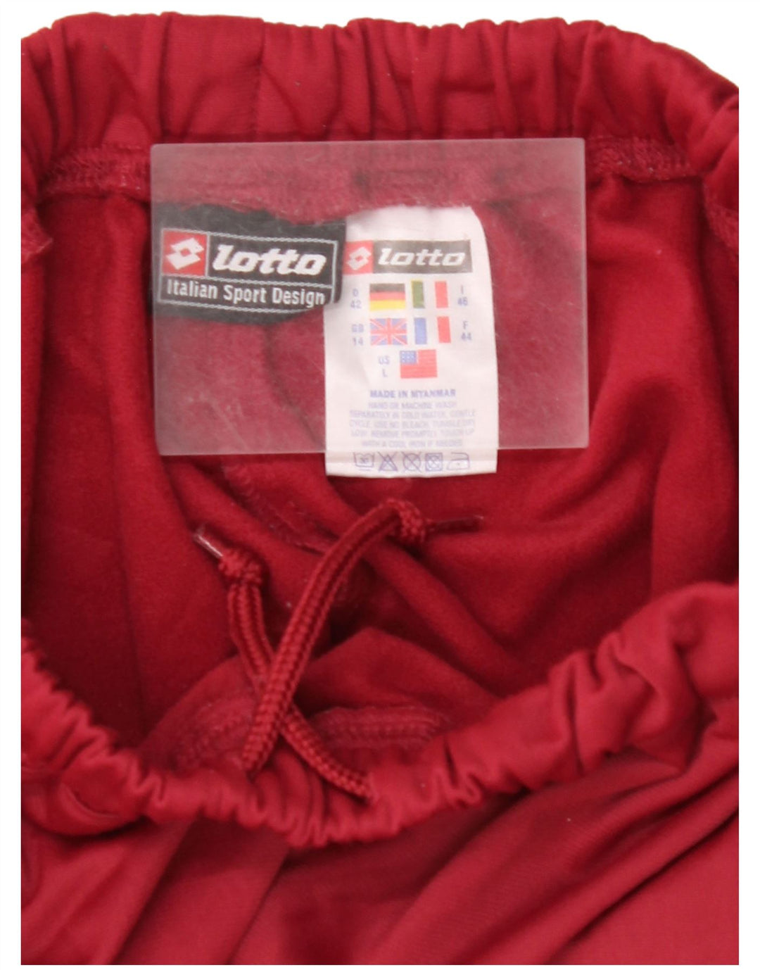 Γυναικεία αθλητική φόρμα LOTTO Παντελόνι UK 14 Large Maroon Polyester