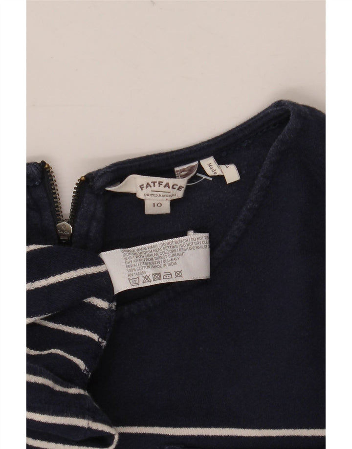 FAT FACE Γυναικείο φόρεμα 3/4 με μανίκια A-Line UK 10 Small Navy Blue ριγέ