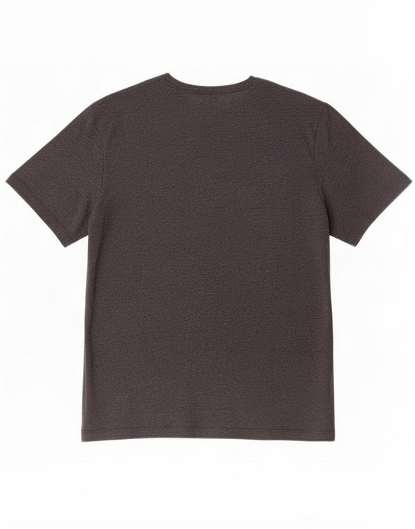 Γυναικείο T-Shirt Hugo Boss Top UK 14 μεγάλο γκρι βαμβακερό