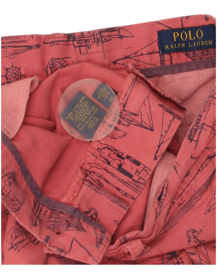 Polo Ralph Lauren Ανδρικό σορτς Chino με αφηρημένο σχέδιο W33 Μεσαίο ροζ βαμβακερό