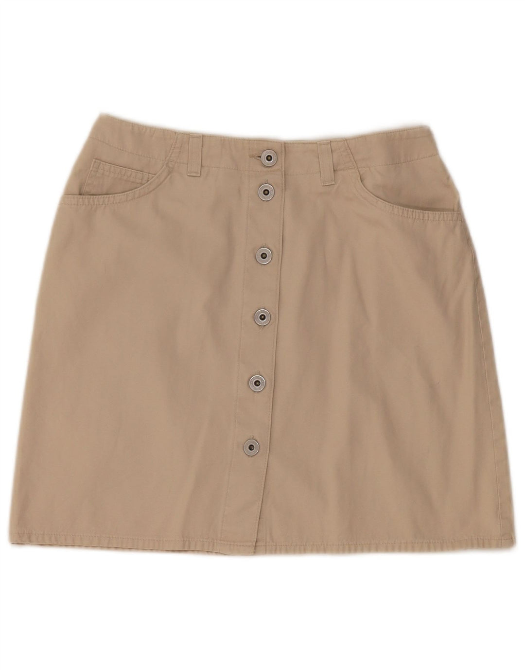 Marks & Spencer Γυναικεία Μίνι Φούστα UK 12 Medium W28 Μπεζ βαμβακερή