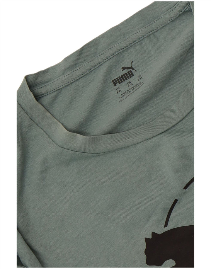 Ανδρικό γραφικό μπλουζάκι Puma Top 2XL Πράσινο