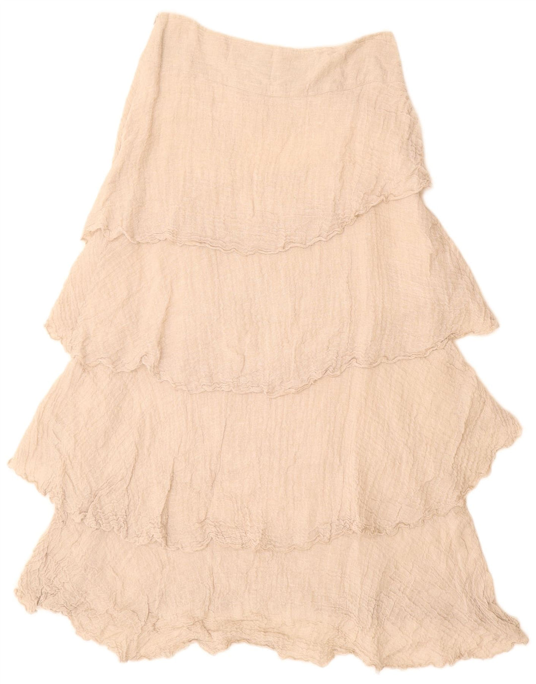 VINTAGE Γυναικεία Ψηλόμεση Φούστα W28 Μεσαίο Μπεζ