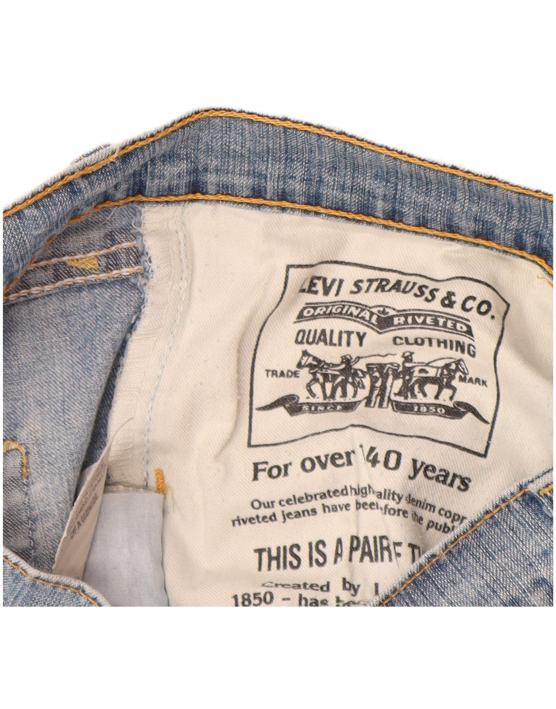 Γυναικείο τζιν LEVI'S Bootcut W28 L34 Μπλε βαμβακερό