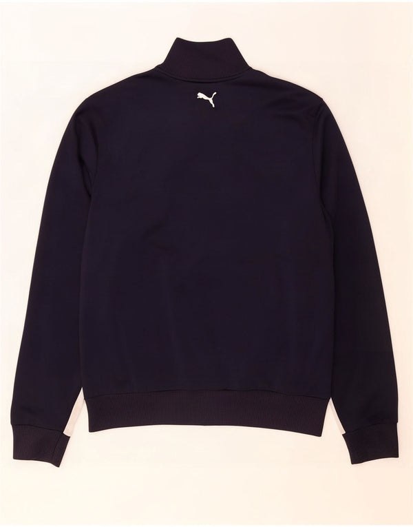 Puma Mens Tracksuit Top Jacket 2XL Navy Blue Colourblock Polyester