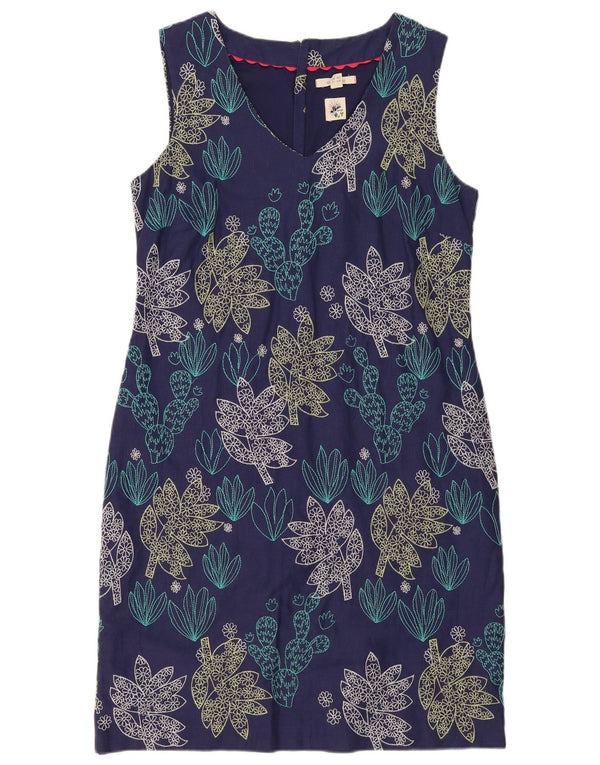 White Stuff Γυναικείο αμάνικο φόρεμα UK 12 Medium Navy Blue Floral