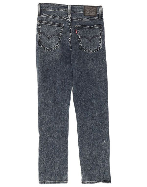 LEVI'S Γυναικείο 724 Ψηλό ίσιο τζιν W27 L26 Navy Blue Cotton