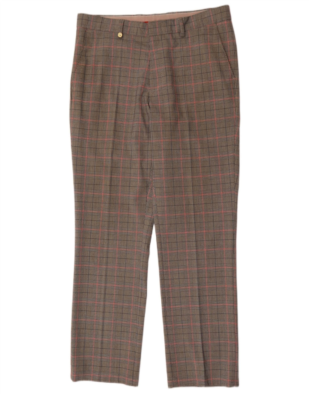 Ανδρικό ίσιο παντελόνι Golfino W34 L31 Grey Check Polyester