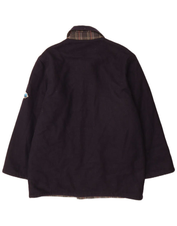 Ανδρικό παλτό North Pole Reversible UK 42 XL Navy Blue Wool