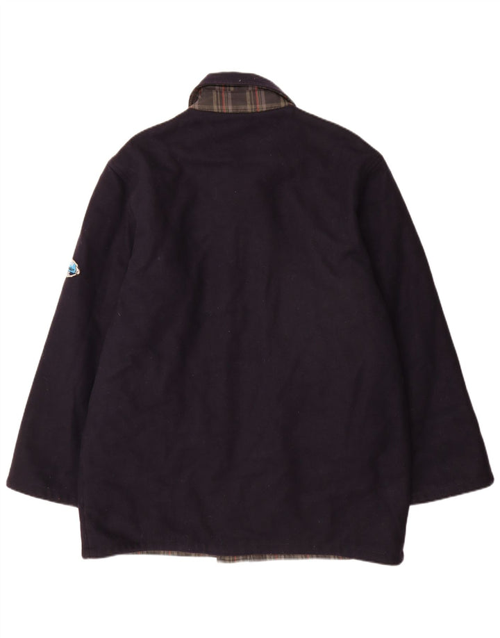 Ανδρικό παλτό North Pole Reversible UK 42 XL Navy Blue Wool