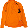 Ανδρική φόρμα Nike Dri Fit με φερμουάρ πουλόβερ στο επάνω μέρος, μεσαίο πορτοκαλί χρώμα