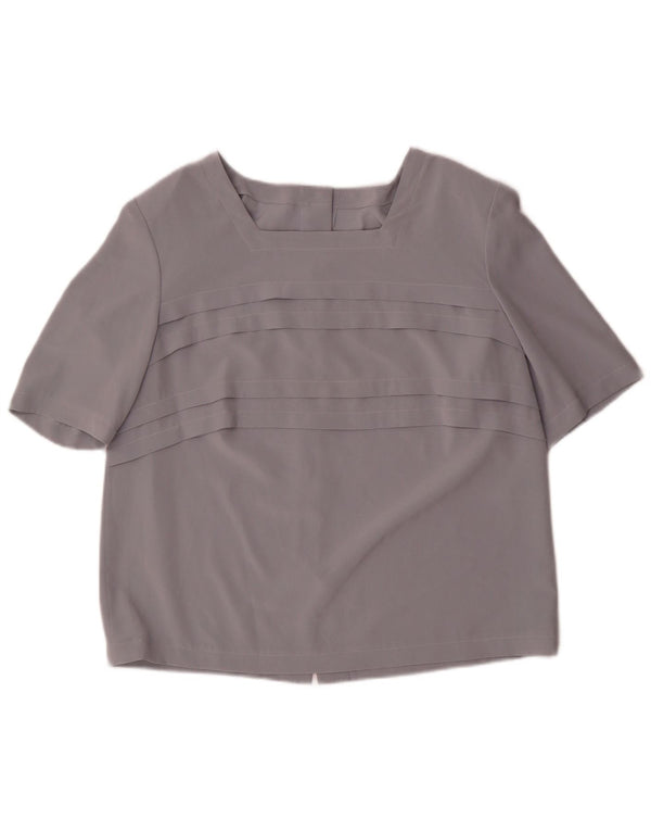 Vintage γυναικεία κοντομάνικη μπλούζα UK 16 Large Grey