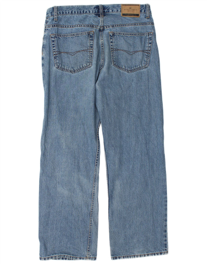 Ανδρικό τζιν Marks & Spencer Blue Harbor Straight W34 L29 Blue Cotton