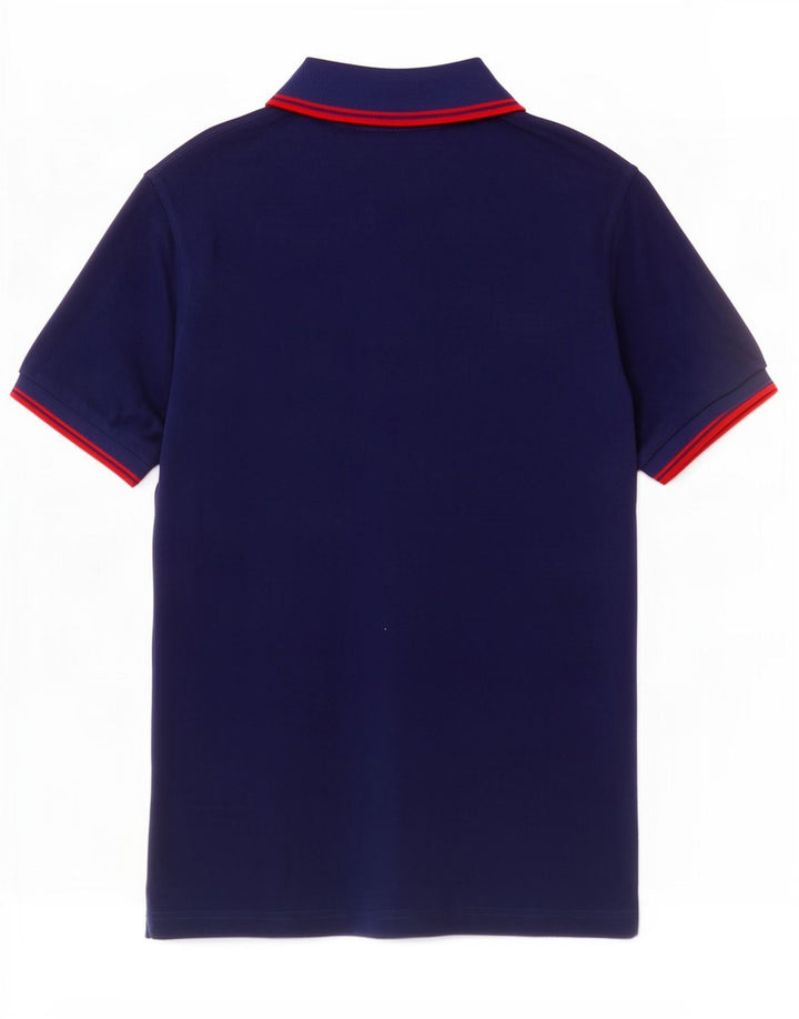 Fred Perry Ανδρικό πουκάμισο Polo Slim Fit Μικρό μπλε ναυτικό βαμβακερό