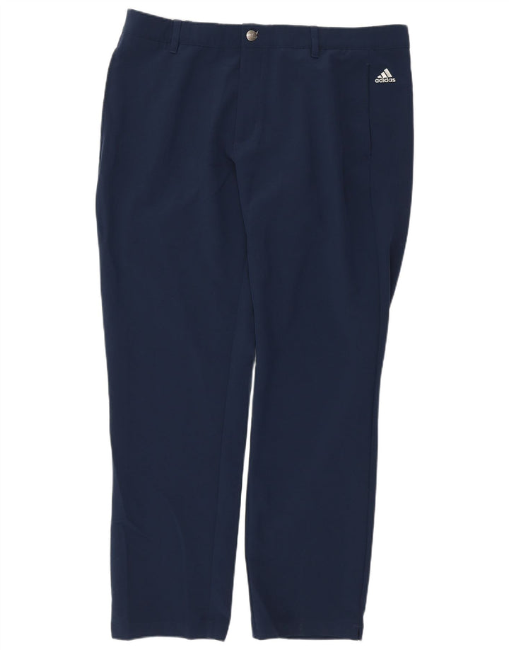 Ανδρικό ίσιο παντελόνι Chino ADIDAS W38 L32 Navy Blue Polyester