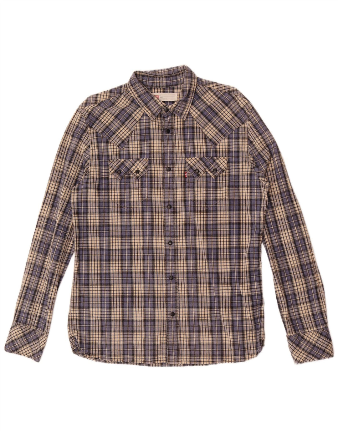 Ανδρικό πουκάμισο Levi's Slim Fit Large Blue Check Cotton