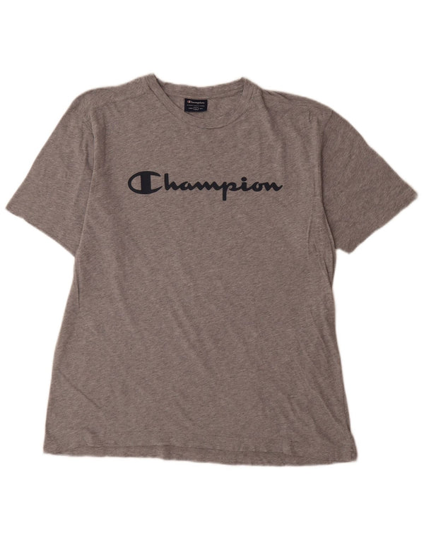 Champion Γυναικεία γραφικά T-Shirt UK 16 Large Grey Flecked