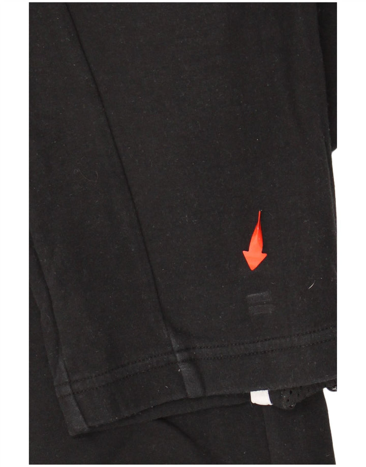 Γυναικεία αθλητική φόρμα ADIDAS Παντελόνι UK 16/18 μεγάλο μαύρο βαμβακερό