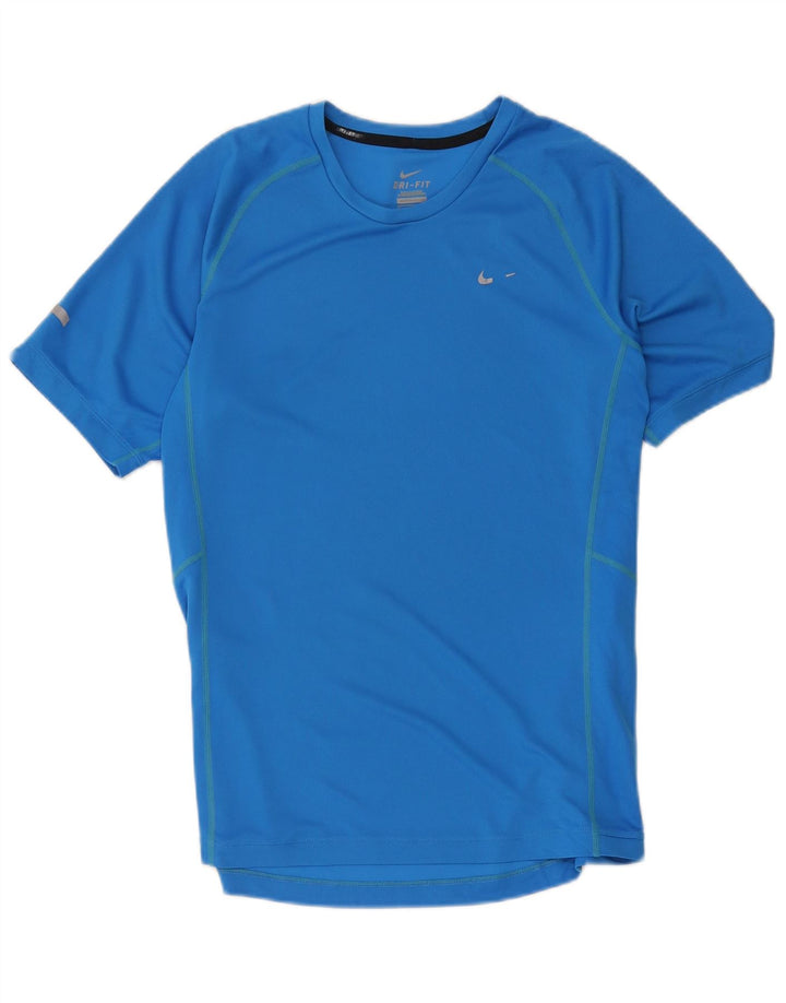 Ανδρικό μπλουζάκι Nike Dri Fit Τοπ μεσαίου μπλε πολυεστέρα