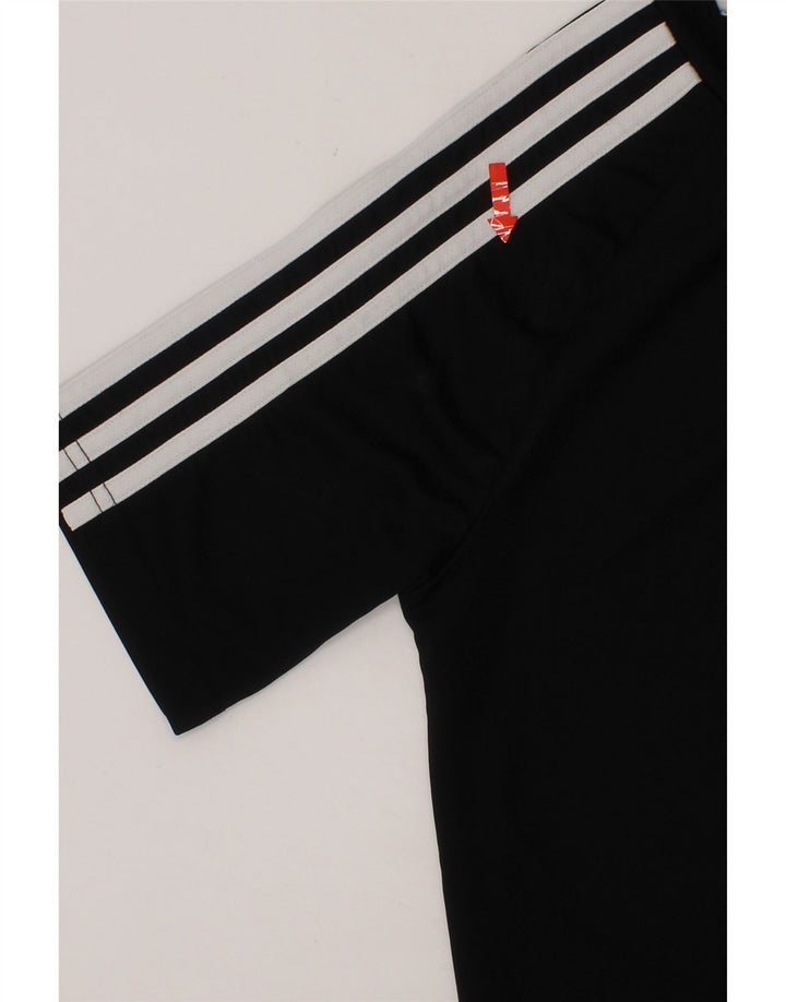 ADIDAS Boys Climalite T-Shirt Top 11-12 Years Black Polyester Vintage Adidas and Second-Hand Adidas from Messina Hembry 