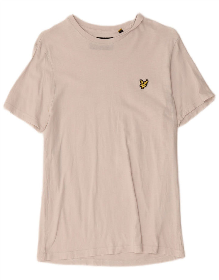 Lyle & Scott Ανδρικό T-Shirt Top Μικρό λευκό βαμβακερό