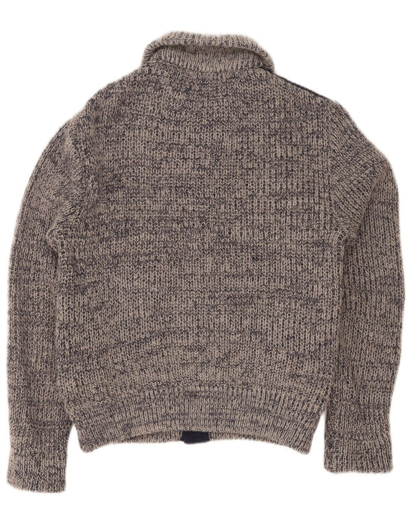 Ανδρικό πουλόβερ ζακέτα Mark Astor Small Navy Blue Flecked Polyacrylic