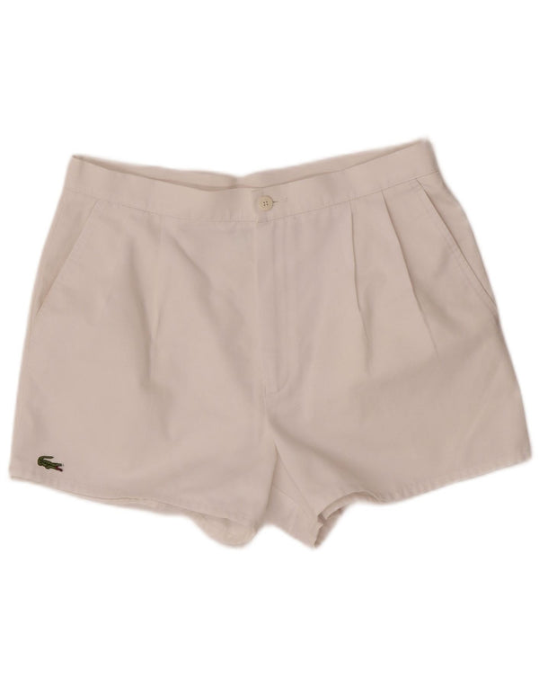 Ανδρικό σορτς Lacoste Casual W30 Small White Polyester