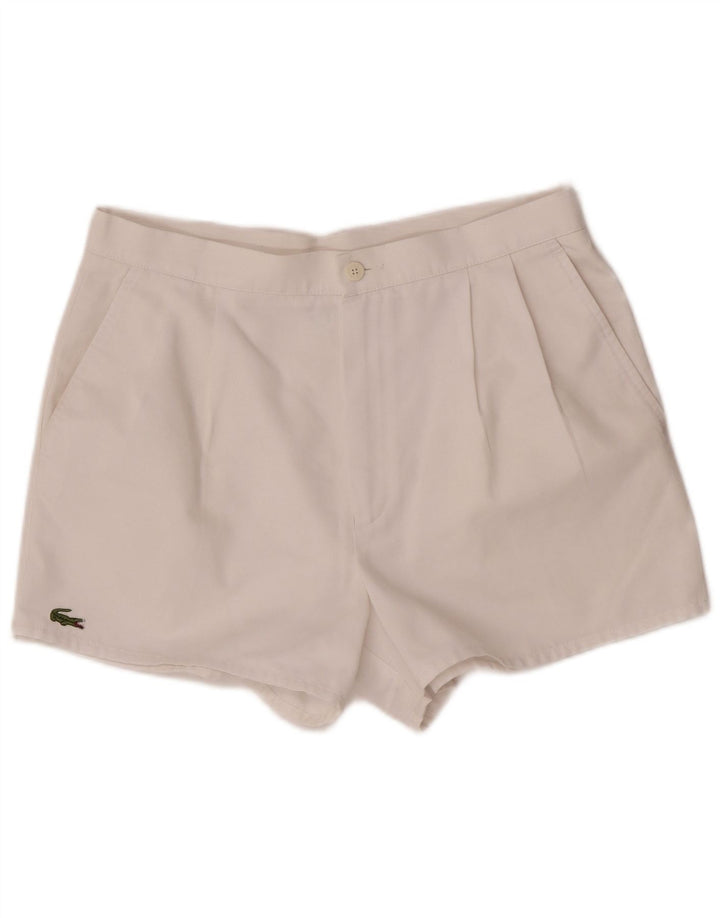 Ανδρικό σορτς Lacoste Casual W30 Small White Polyester