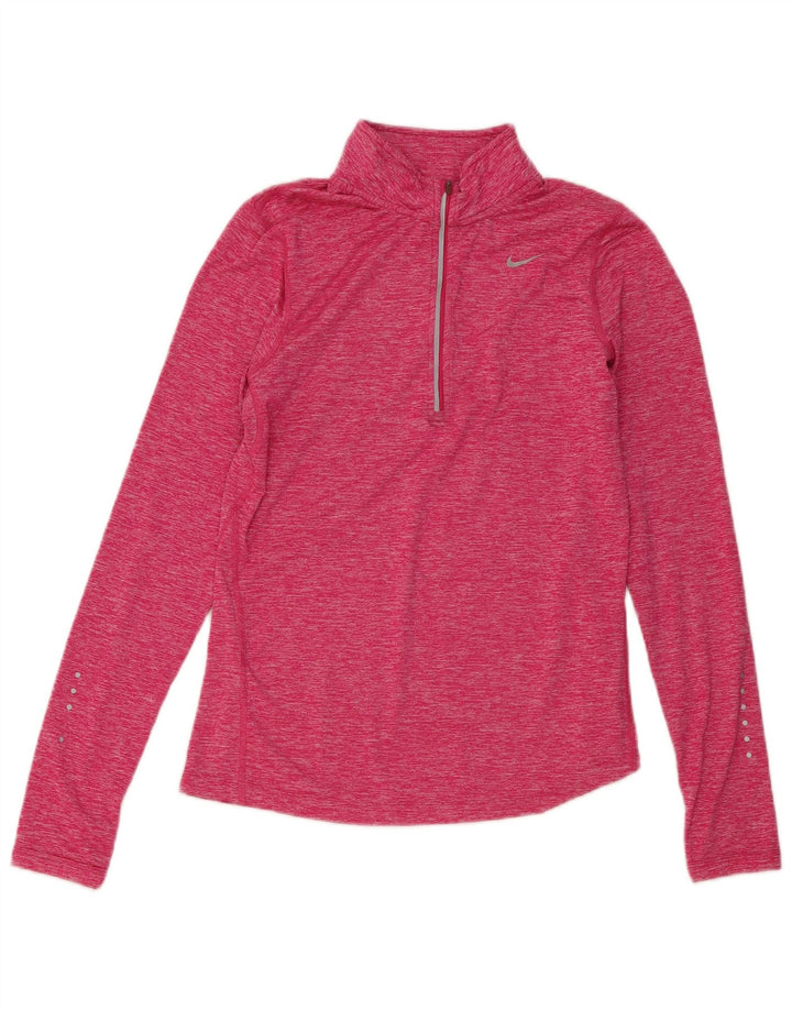 Γυναικεία φόρμα πουλόβερ με φερμουάρ Nike Top 10 Small Pink Polyester
