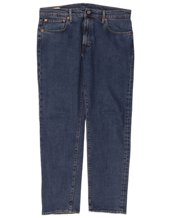 Levi's Mens 502 Tapered Jeans W36 L32 Blue Cotton