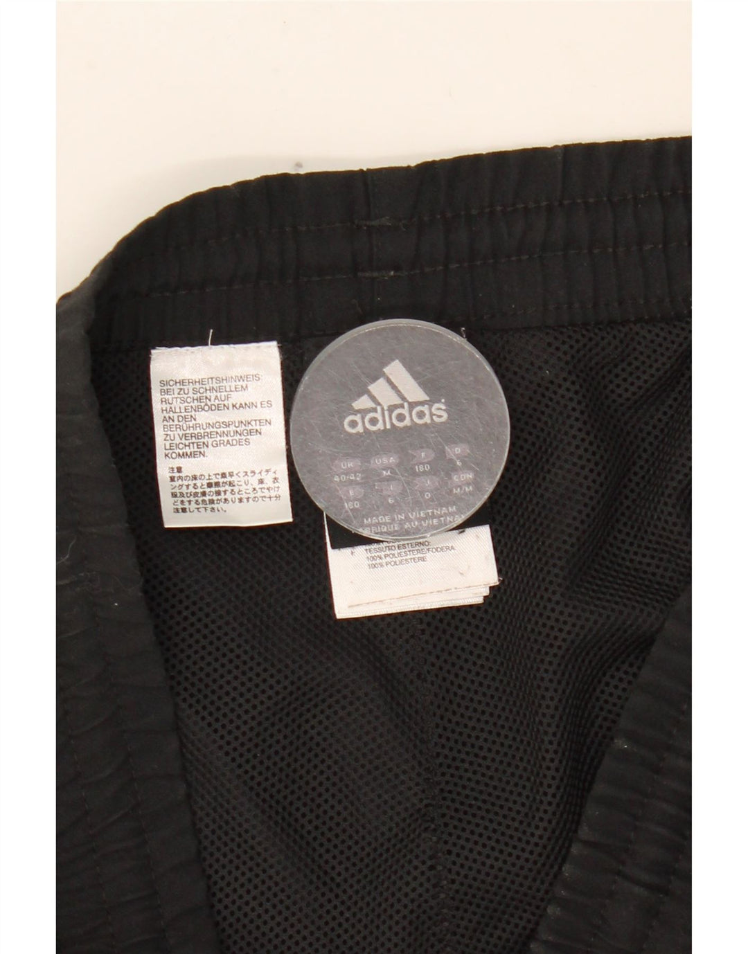 Ανδρική φόρμα ADIDAS Παντελόνι UK 40/42 Μεσαίο Μαύρο Πολυεστέρας