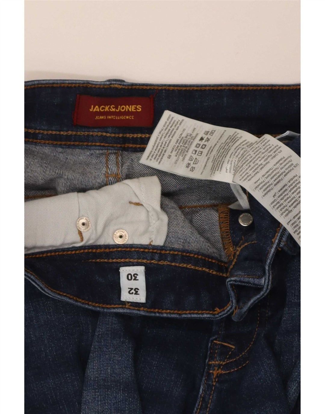 Jack & Jones Ανδρικό Τζιν GLENN Slim W32 L30 Μπλε βαμβακερό